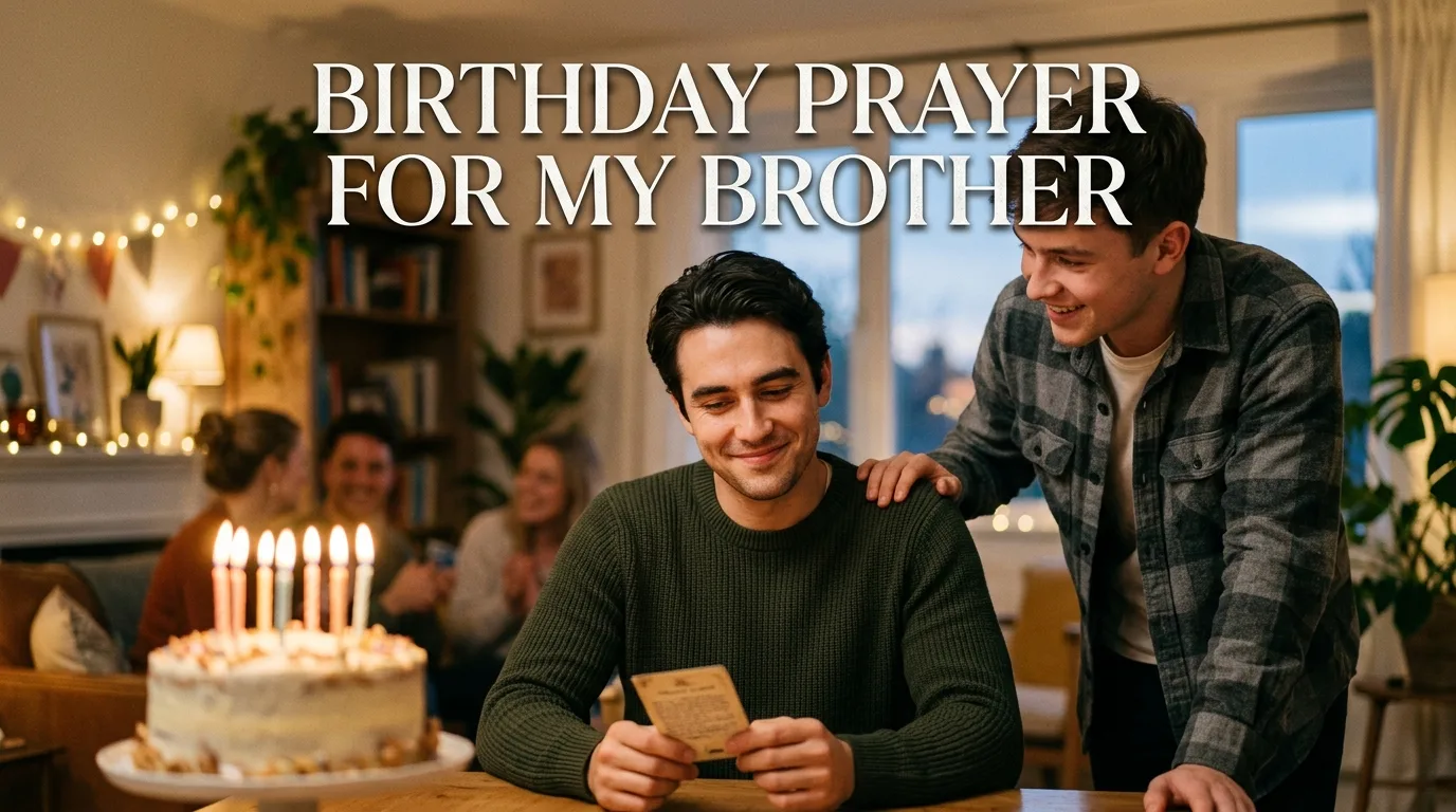 Birthday Prayer for My Brother